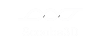 Unser Scoobe3D Logo in weiß