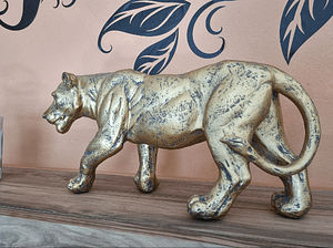 3D Scan einer Tiger Guss-Statue mit reflektierenden Oberflächen
