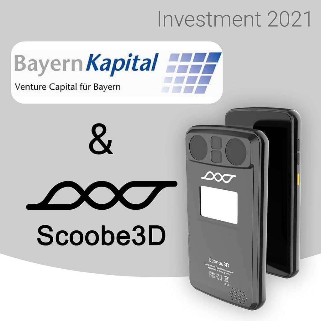 Symbolic image for renewed investment in Scoobe3D by Bayern Kapital and business angels in the mid-six-figure range in August 2021
