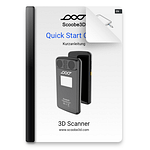 Handbuch Vorschau von dem Quick Start Guide des 3D Handscanner Scoobe3D