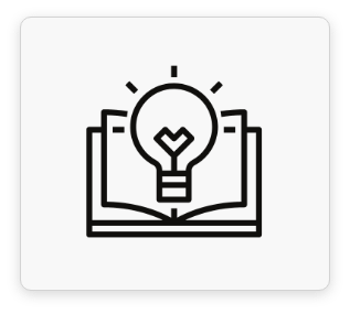 An icon for the education section