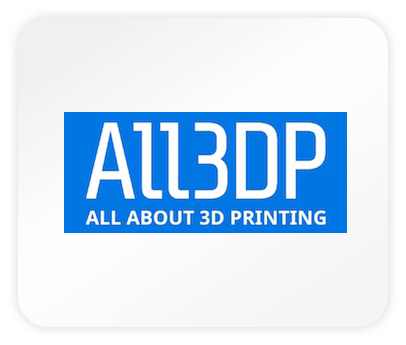 The logo of the magazine all3dp