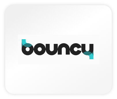 Das Logo von Bouncy