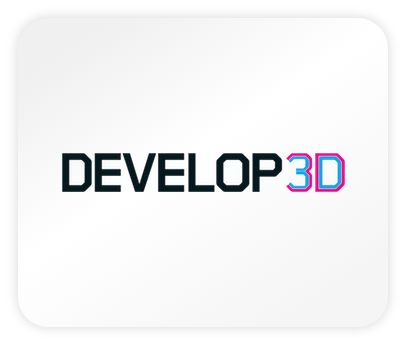The logo of Develop3d magazine