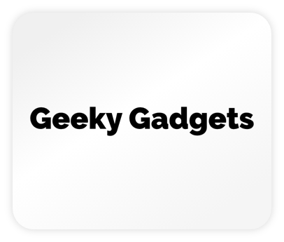The logo of the website Geeky gadgets